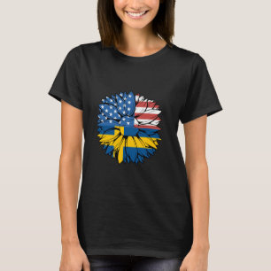 T-shirt Drapeau de Suède Sverige Fierté suédoise Tournesol