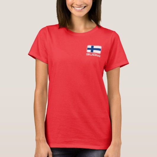 T-shirt Drapeau de Suomi (Devant)