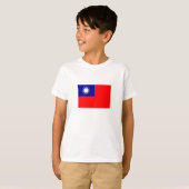 T-shirt Drapeau de Taïwan (Devant entier)