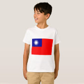 T-shirt Drapeau de Taïwan (Devant entier)