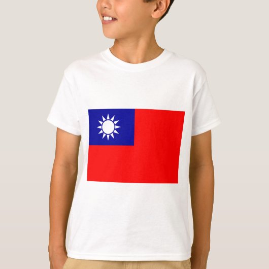 T-shirt Drapeau de Taïwan (Devant)