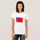 T-shirt Drapeau de Taïwan (Devant entier)
