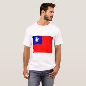 T-shirt Drapeau de Taïwan (Devant entier)