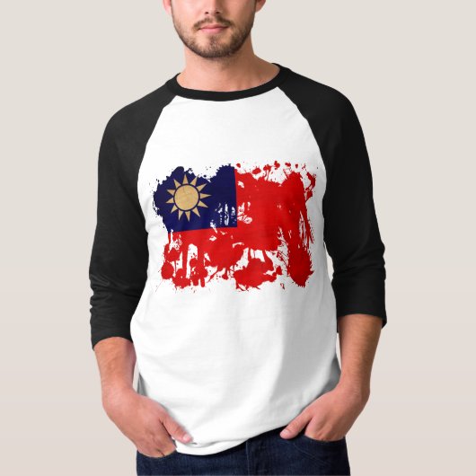 T-shirt Drapeau de Taïwan (Devant)