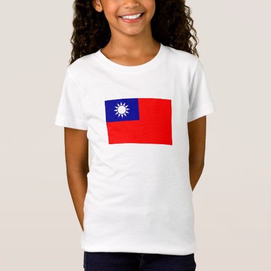 T-Shirt Drapeau de Taïwan (Devant)
