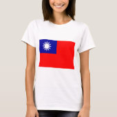 T-shirt Drapeau de Taïwan (Devant)