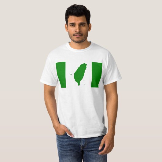 T-shirt Drapeau de Taïwan - 世界台灣人大會旗,。 de 也稱為台灣旗 (Devant entier)