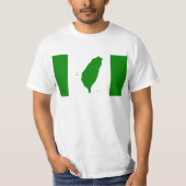 T-shirt Drapeau de Taïwan - 世界台灣人大會旗,。 de 也稱為台灣旗 (Devant)