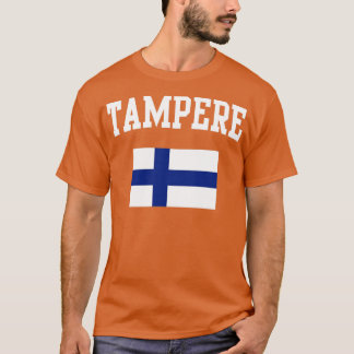 T-shirt Drapeau de Tampere Finlande