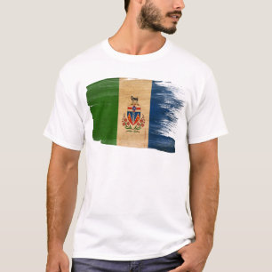 T-shirt Drapeau de territoires de Yukon