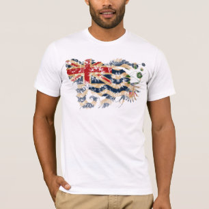 T-shirt Drapeau de territoires d'Océan Indien britanniques