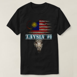 T-SHIRT DRAPEAU DE TIGRE DE PATRIOT BLEU ET BLANC ROUGE DÉ