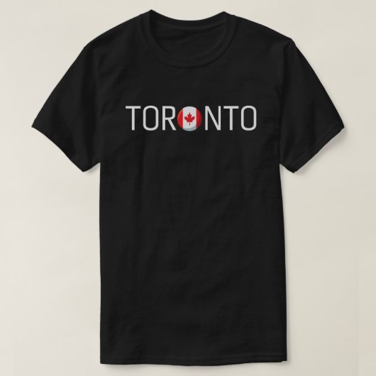 T-shirt Drapeau de Toronto Canada (Design devant)