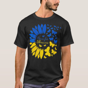 T-shirt Drapeau de tournesol T pour femmes pour la paix de