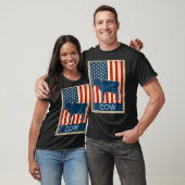 T-shirt Drapeau de vache américain (Unisexe)