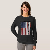 T-shirt Drapeau de Vétéran des Garde-Côtes Conception Vect (Devant entier)