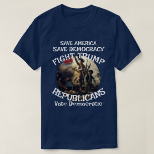 T-shirt Drapeau de vote de l'élection politique américaine
