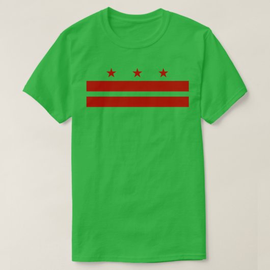 T-shirt Drapeau de Washington D (Design devant)