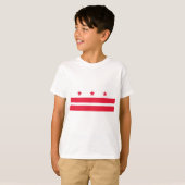 T-shirt Drapeau de Washington D.C. (District de Columbia) (Devant entier)