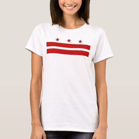 T-shirt Drapeau de Washington DC (Devant)