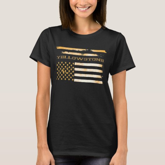 T-shirt Drapeau de Yellowstone (Devant)