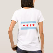 T-shirt Drapeau de Zip Jogger en polaire féminin de Chicag (Dos)