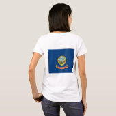 T-shirt Drapeau de Zip Jogger en polaire féminin de l'Idah (Dos entier)