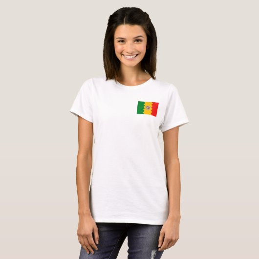 T-shirt Drapeau de Zip Jogger en polaire féminin de Los An (Devant entier)