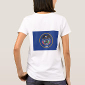 T-shirt Drapeau de Zip Jogger en polaire féminin de l'Utah (Dos)