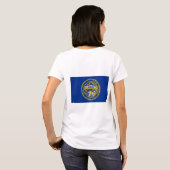 T-shirt Drapeau de Zip Jogger en polaire féminin du Nebras (Dos entier)