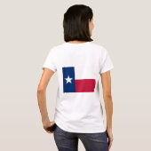 T-shirt Drapeau de Zip Jogger en polaire féminin du Texas (Dos entier)