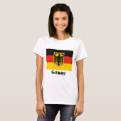 T-shirt Drapeau d'Eagle d'Allemand (Devant entier)