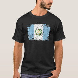T-shirt Drapeau déchiré de la citoyenneté guatémaltèque Ch