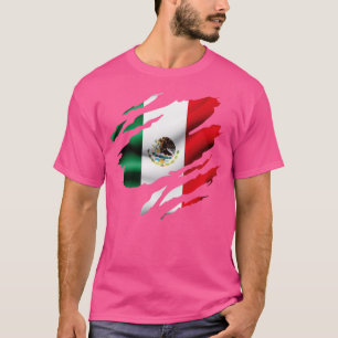 T-shirt Drapeau déchiré du Mexique