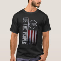 Drapeau Déchiré Nous Le Peuple 1776