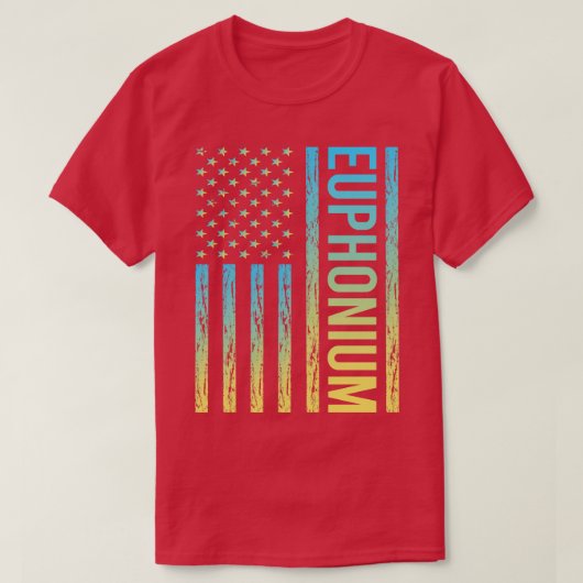 T-shirt Drapeau dégradant 02 Euphonium Euphoniums (Design devant)