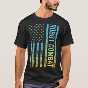 T-shirt Drapeau dégradant 02 Robot de combat
