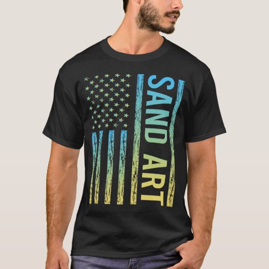 T-shirt Drapeau dégradé (Devant)