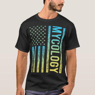 T-shirt Drapeau dégradé 02 Mycologie Mycologiste Mushroom