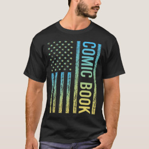 T-shirt Drapeau dégradé Bandes dessinées Comics