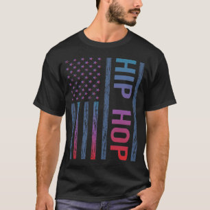 T-shirt Drapeau dégradé Hip Hop Hiphop