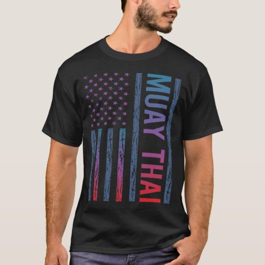 T-shirt Drapeau dégradé Muay Thai (Devant)