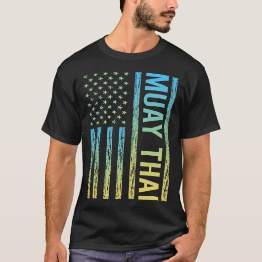 T-shirt Drapeau dégradé Muay Thai (Devant)