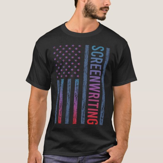 T-shirt Drapeau dégradé Scénarisation Scénariste (Devant)