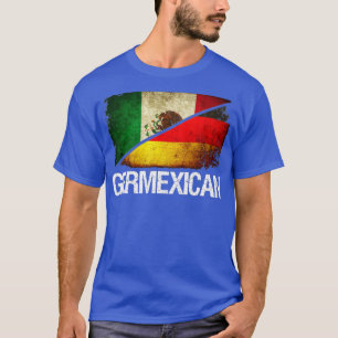 T-shirt Drapeau demi-allemand et demi mexicain - Hispa Ger