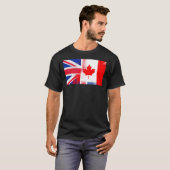 T-shirt Drapeau demi-canadien britannique Essentia (Devant entier)