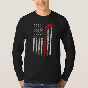 T-shirt Drapeau d'entraînement de hockey sur glace américa