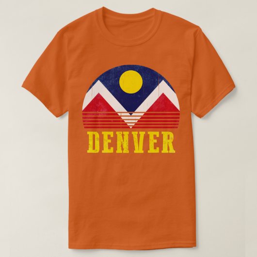 T-shirt Drapeau Denver 1 (Design devant)