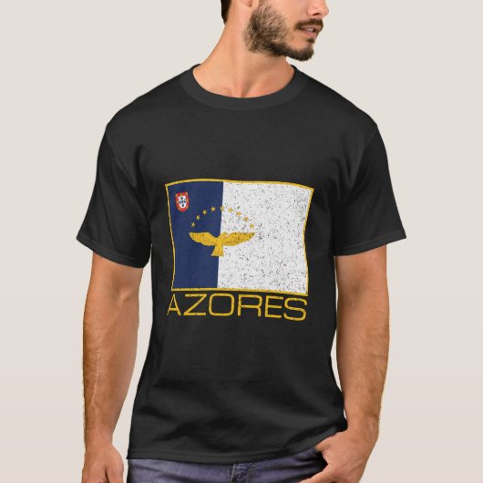T-shirt Drapeau des Açores Macaronesia Fierté azoréenne (Devant)