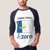 T-shirt Drapeau des Açores personnalisé (Devant)